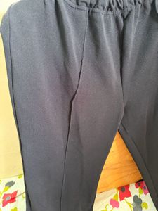 Women's Black Split Hem Pants