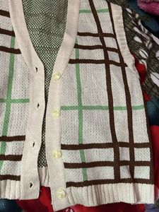 Vintage Plaid Sweater Vest