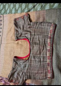 Elegant Printed Saree with Blouse