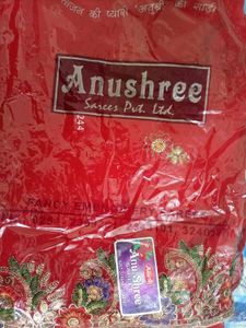 #Ethnic Red new♥️Saree without price tag
