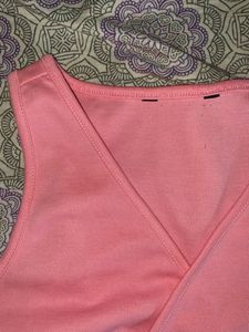 Coral Wrap Crop Top|| S size