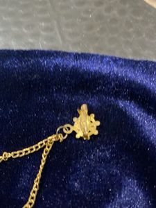 Floral Lapel Pin with Chain