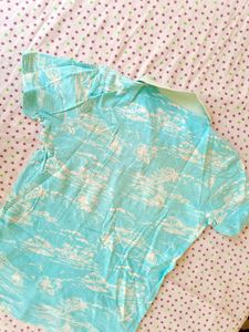 boys Tropical Print Polo T-Shirt
