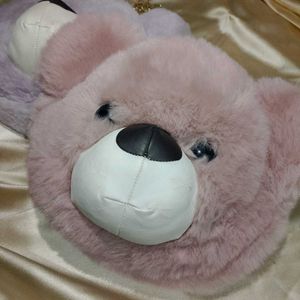Fuzzy Bear Face Fur Sling bag