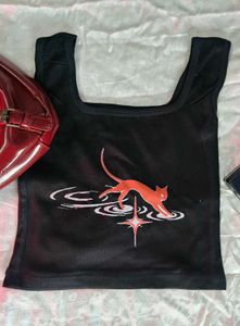 Black Cat Graphic Tank top