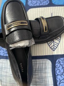 Pedro Black Leather Loafers