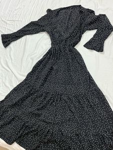 Chic Black Polka Dot Dress