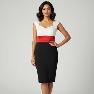 Chic Color Block Dress