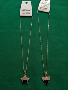 Combo offer💥 Star &amp; Triangle Pendant Necklaces