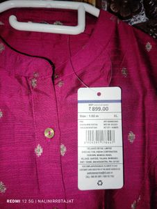 Maroon Ethnic Kurta - New with Tags