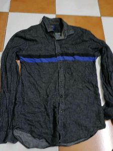 TURTLE Men's Casual Striped Long Sleeve Shirt