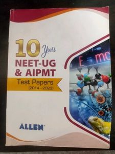 Allen 10yr Neet UG & AIPMT Pyq Book.