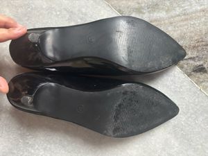 Elegant Black Patent Heels
