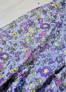 Floral Print Ruffle Top