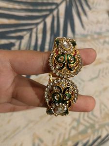 Exquisite Embellished Gold Bangle