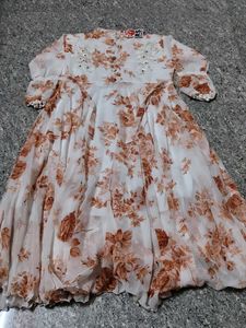 Beautiful Floral Print Maxi Dress