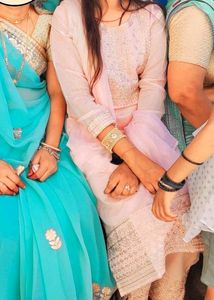 Light Pink Organza Kurti