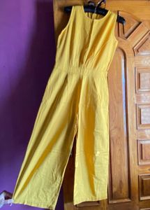 Yellow Sleeveless Jumpsuit