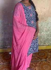 Elegant Printed Kurta Set with Dupatta