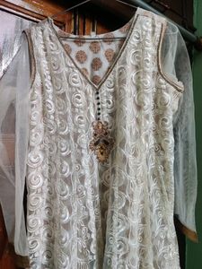 Heavy Embroidrery Anarkali Kurta With Duppatta