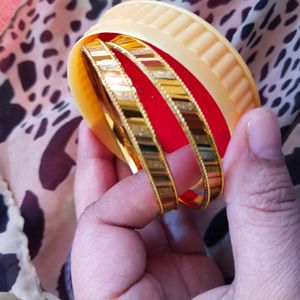 new  gold plated bangles