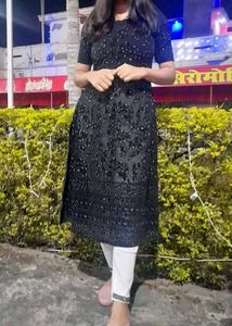Elegant Black Kurta