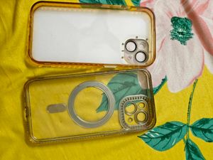 iPhone 15Case Bundle - Floral &amp; Clear Bling