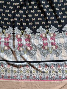 Boho Print High Neck Dress