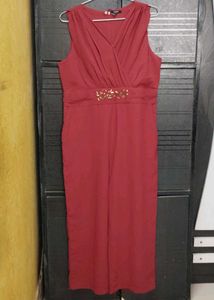 Chic Red Jumpsuit