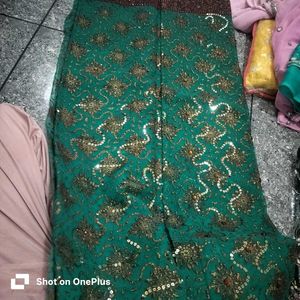 Embellished Teal Saree