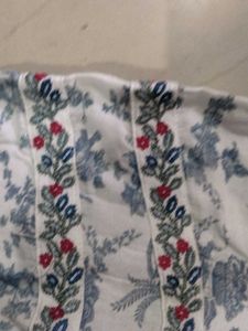 Beautiful White Floral Kurta