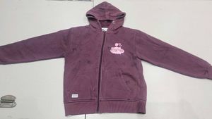 Kids' purple zip-up hoodie