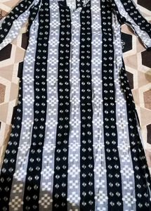 Black & White Striped Kurta