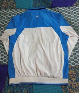 Adidas Sport Jacket Blue White 2 time used