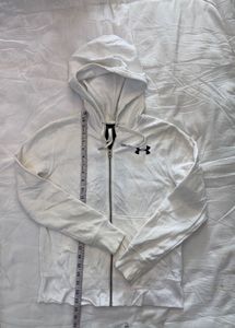 Under Armour White Zip Hoodie