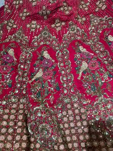 Luxury pure handwork Bridal Lehenga..