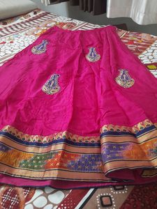 Silk Skirt Lehenga Ghagra Zari Party Wear