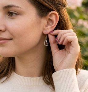 Heart Dangle Earrings