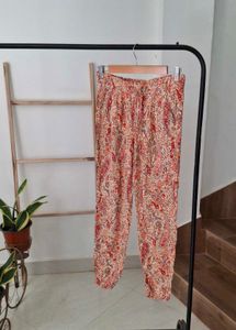 ZARA Bohemian Floral Print Pants