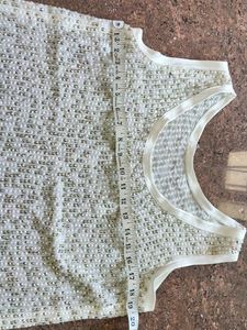 Beautiful White Silver Colour Top