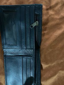 Black Leather Bifold Wallet