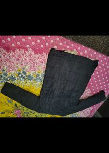 Quilted Long Jacket kids black wwinters