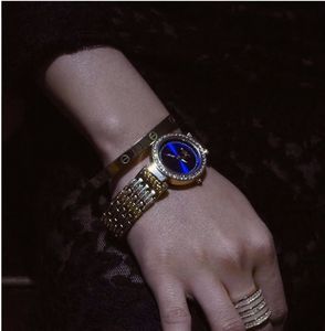 Rose Gold Blue Watch