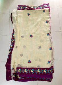 Zari Work Partywear Saree
