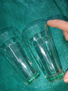 Vintage Faceted Glasses (Set of 2)