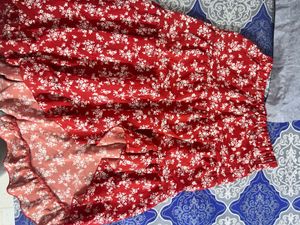 Floral Print Mini Skirt