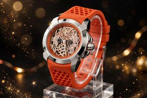 JACOB&amp;CO Skeleton Watch White Strap