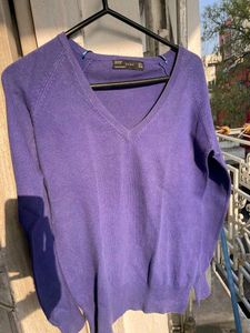 Cozy Purple Knit Sweater