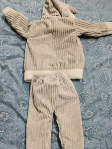 Cute Bunny Fleece Tracksuit for Kids