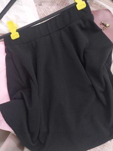Black Flared Skirt